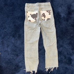 ADIKA COW PRINT JEANS